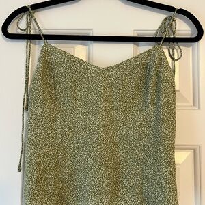 Abercrombie & Fitch Olive Floral Camisole